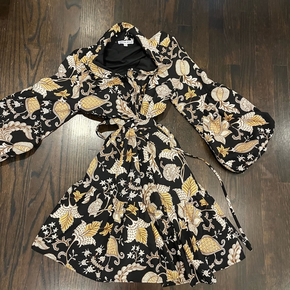 Yakira Bella Allie Dress - Belted Button Down - Size XS